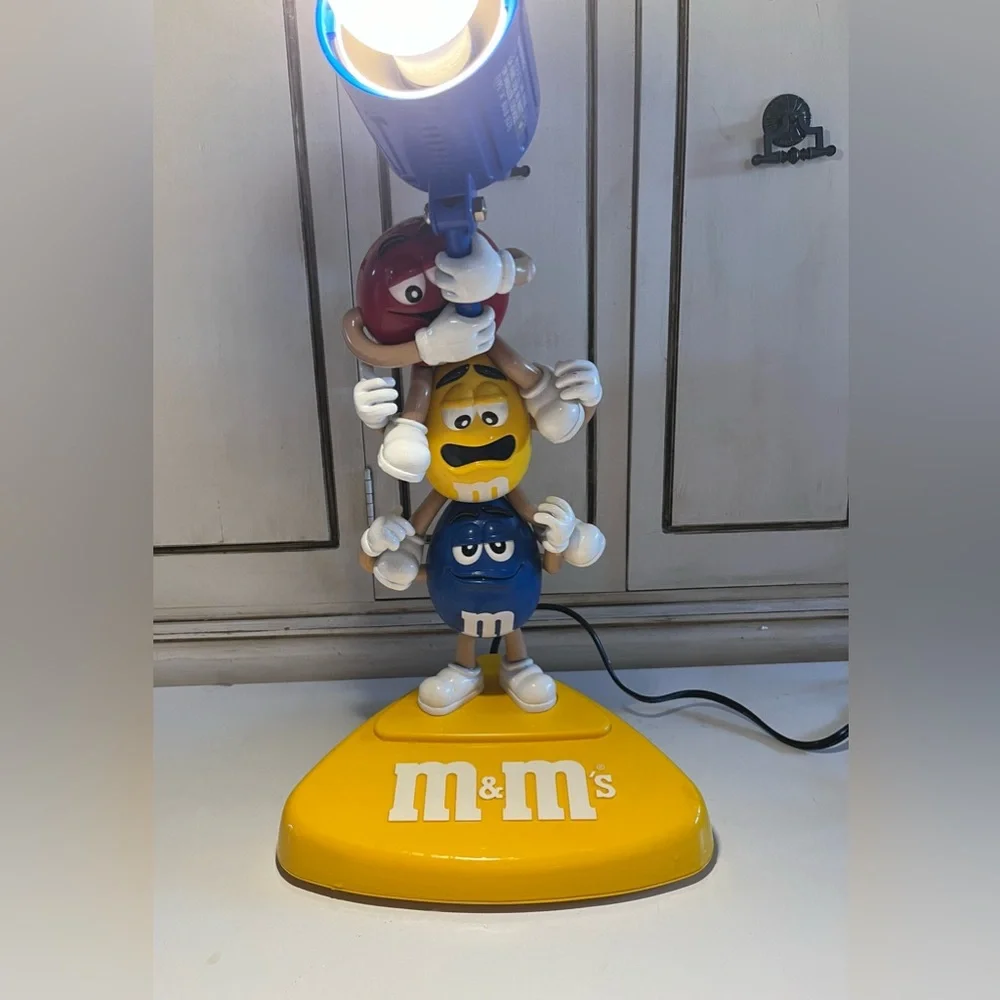 Vintage Stacking M&M’s table lamp collectible rare adjustable lamp
